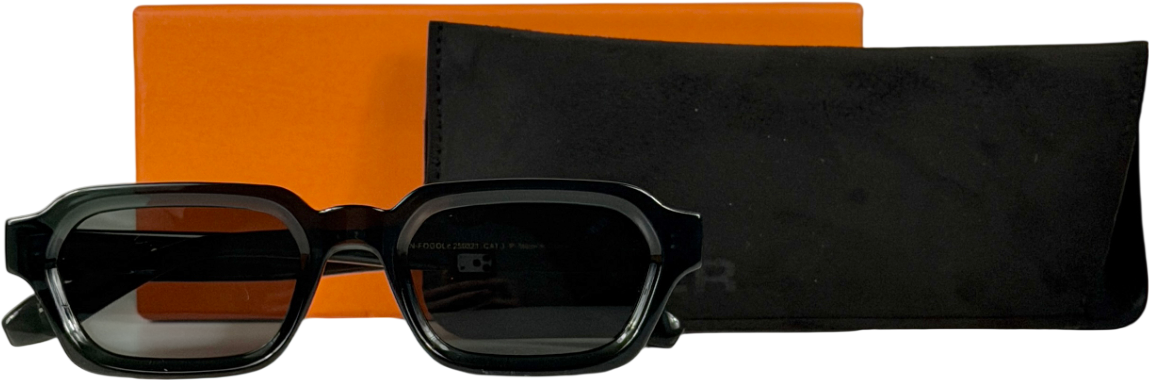 MELLER Green Tana Oval Sunglasses  in Case / Box