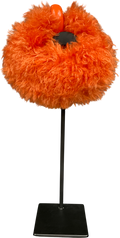 JW PEI Orange Abacus Faux Fur Mini Top Handle Bag One Size