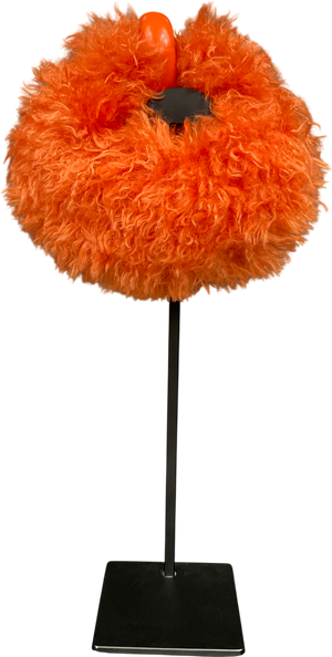 JW PEI Orange Abacus Faux Fur Mini Top Handle Bag One Size