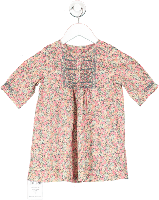 Bonpoint Pink Organic Cotton Dress 4 Years