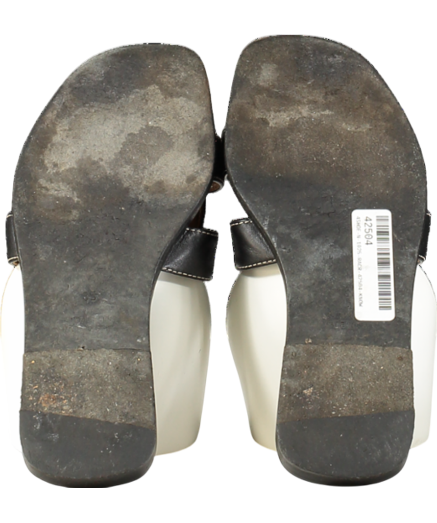 HERMÉS Black Leather Iconic Oran Sandal UK 2 EU 35 👠