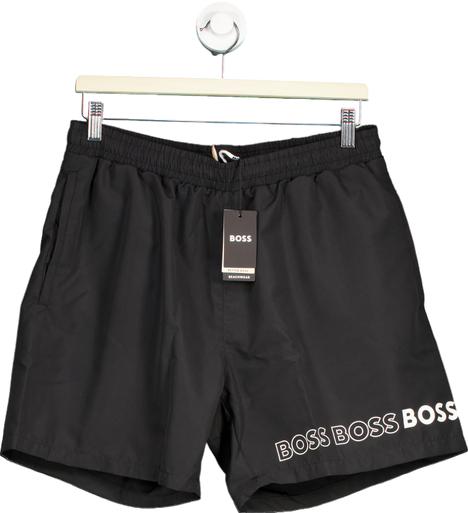 BOSS Black Logo Swim Shorts UK M