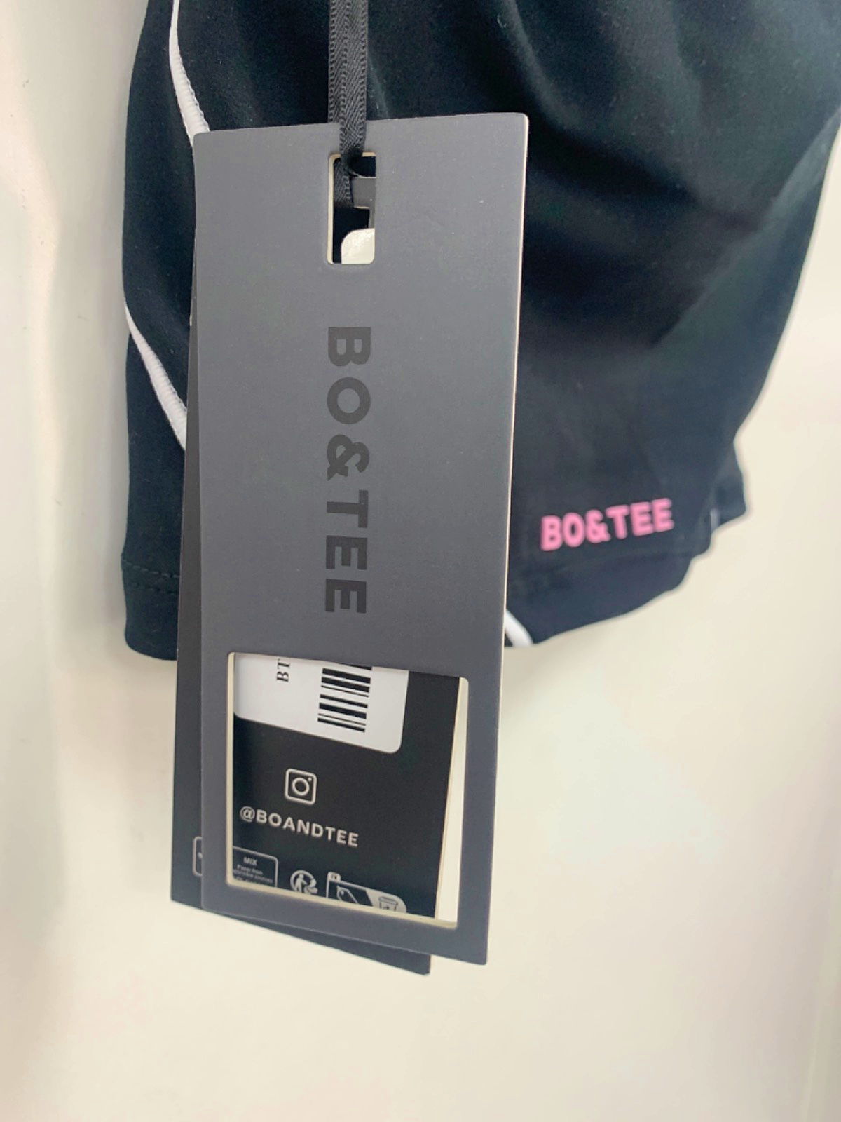 Bo&Tee Black Strapless top  S