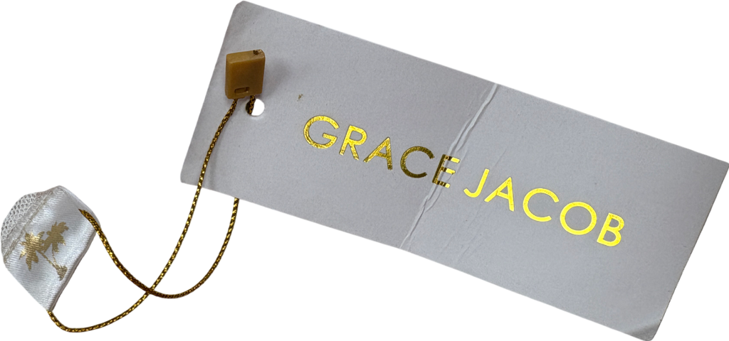 Grace Jacob Beige Marble Crop Top And Skirt UK XL