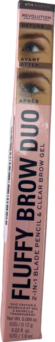 Revolution Fluffy Brow Duo Ash Brown 1.2g