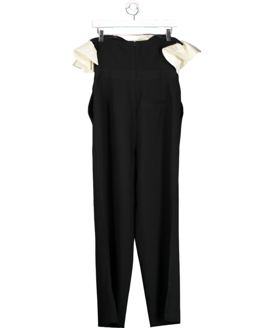 Very Black Bandeau Ruffle Mono Jumpsuit UK 12