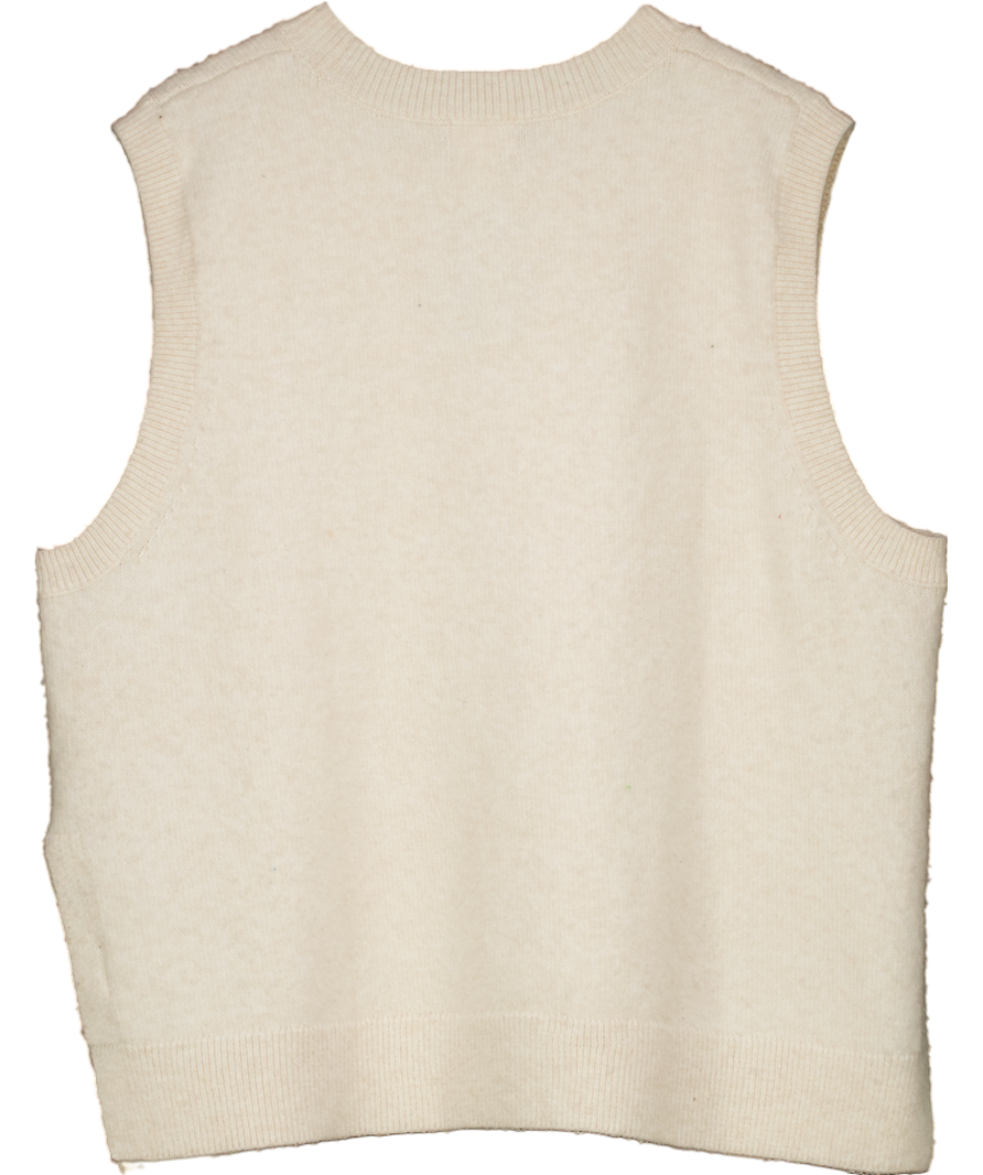 H&M Cream Knitted Vest UK XL