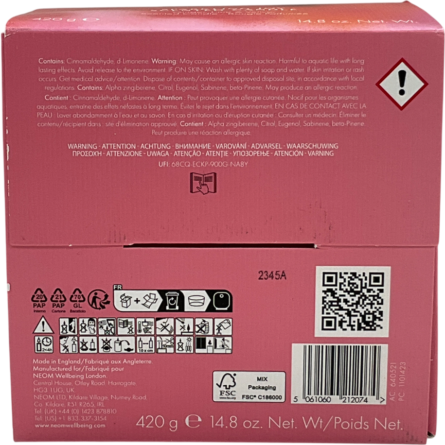 NEOM White Sparkling Joy 3 Wick Candle 420g One Size