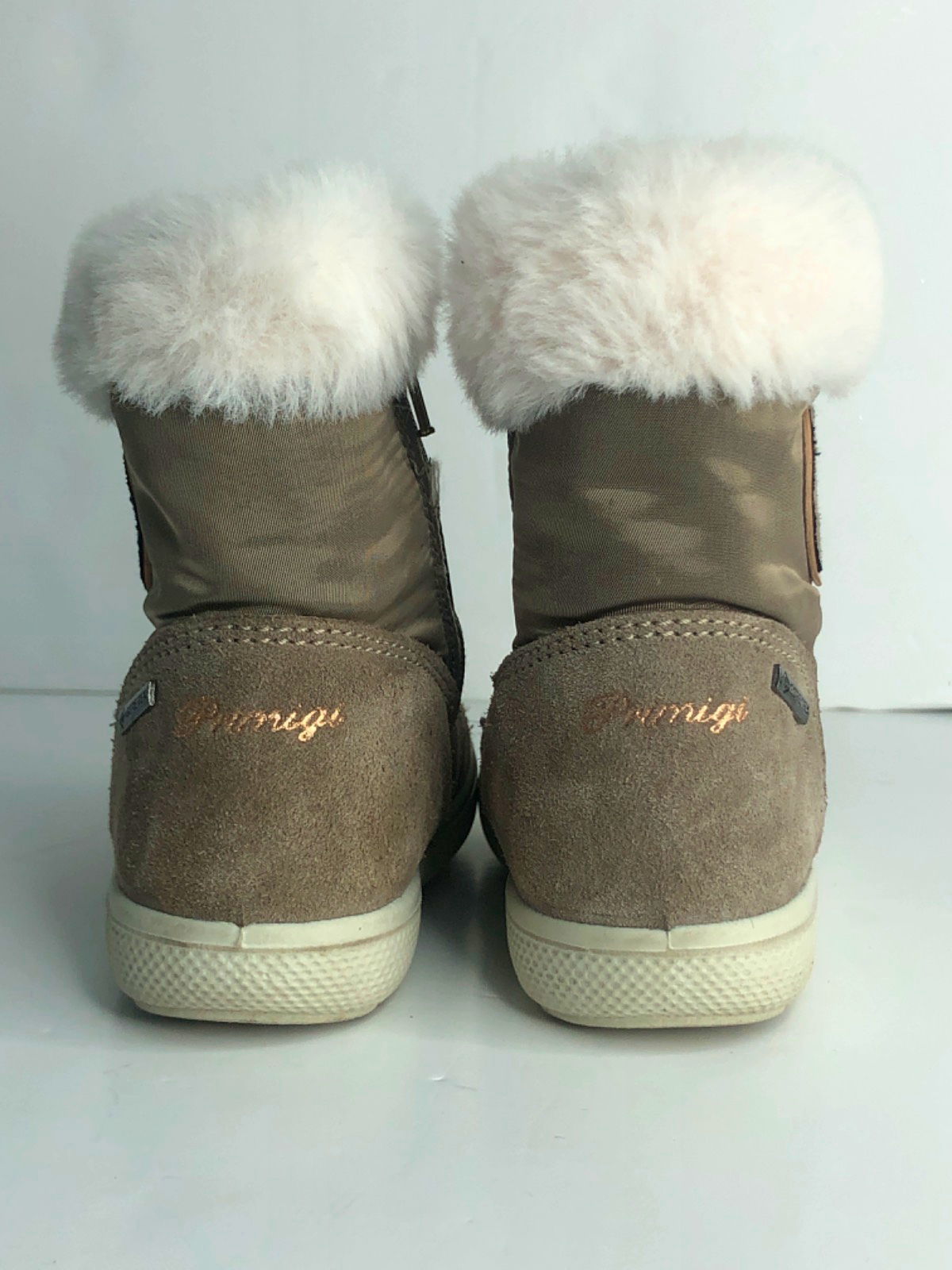 Primigi Beige Faux Fur Lined Winter Boots UK 25