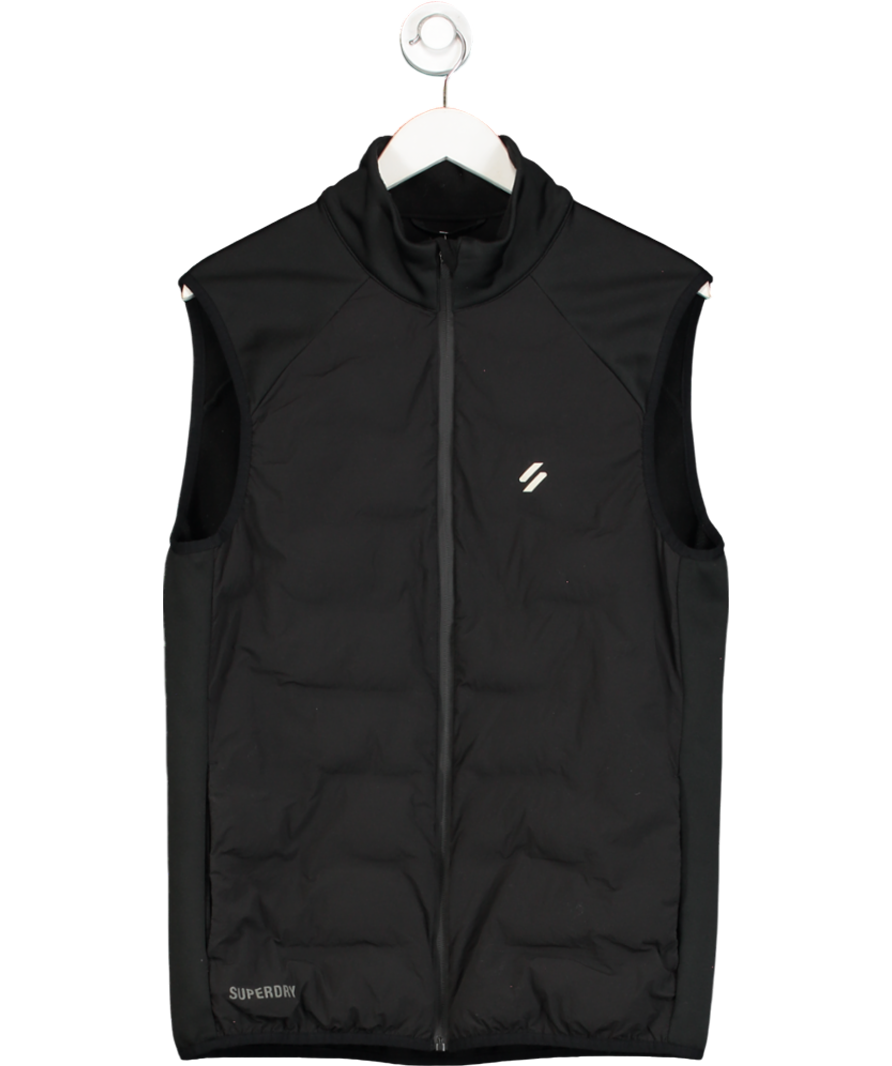 Superdry Black Lightweight Gilet UK L