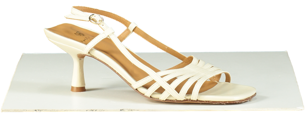 Bobbies Beige Strappy Heeled Sandals UK 8 EU 41