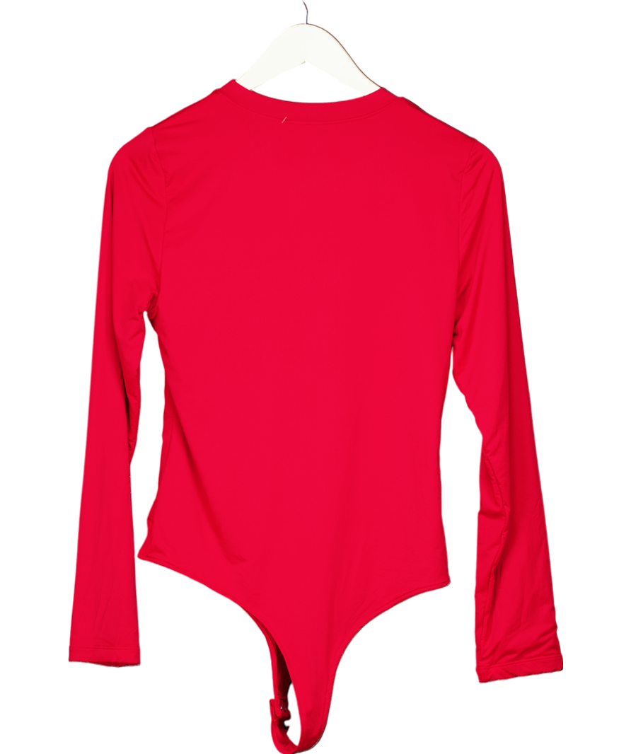 Reoria Red Long Sleeve Bodysuit UK L