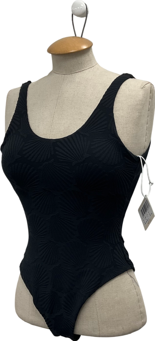 Chelsea Peers Black Jacquard Swimsuit UK 6