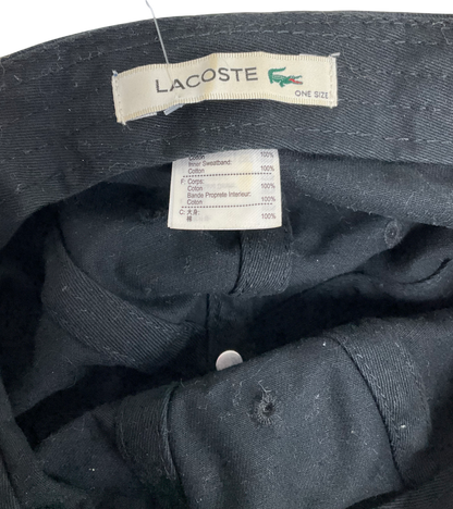 Black Lacoste Gab Cap Mens One Size