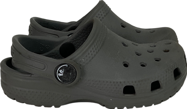 Crocs Grey Classic Clog Toddler Sandals UK 7 EU 24 👼
