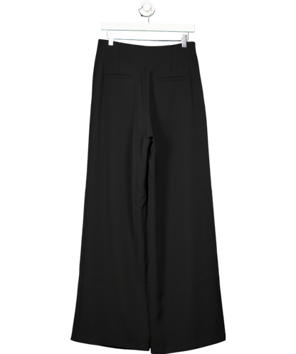 French Connection Black Wide Leg Pleated Trousers UK 10