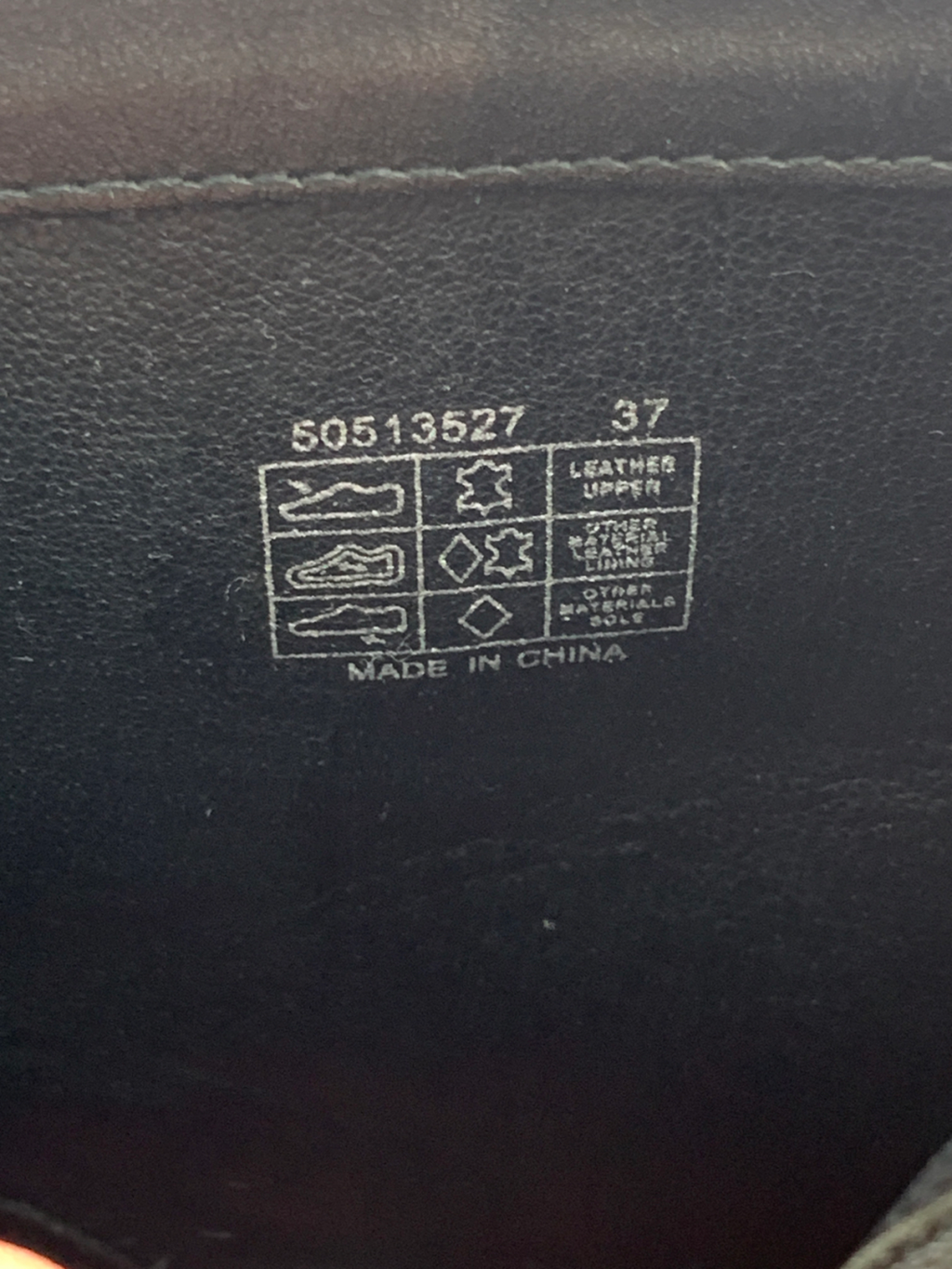 HUGO BOSS Black Leather Zip Chelsea Boot UK 4 EU 37 👠