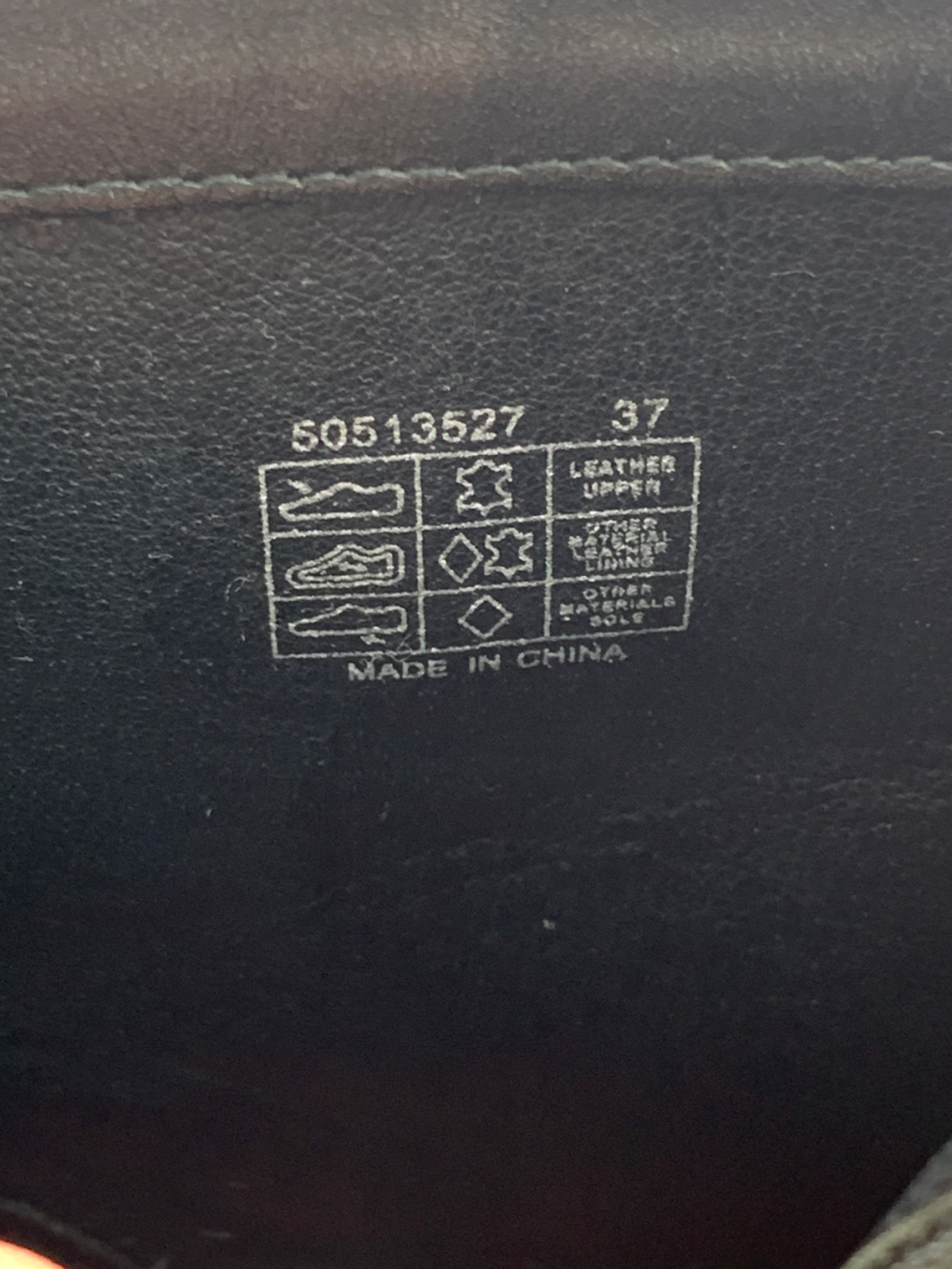 HUGO BOSS Black Leather Zip Chelsea Boot UK 4 EU 37 👠