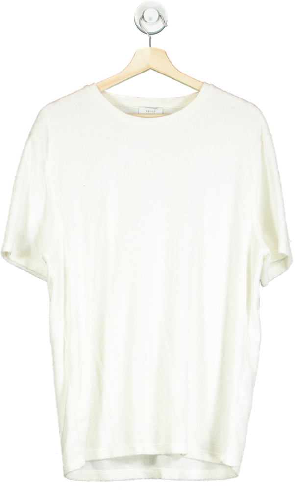 REISS White Crewneck T-shirt L