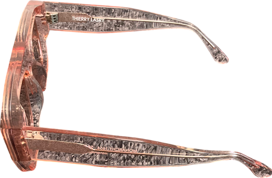 Thierry Lasry Pink Monarchy Translucent Sunglasses With Original Hard Case One Size