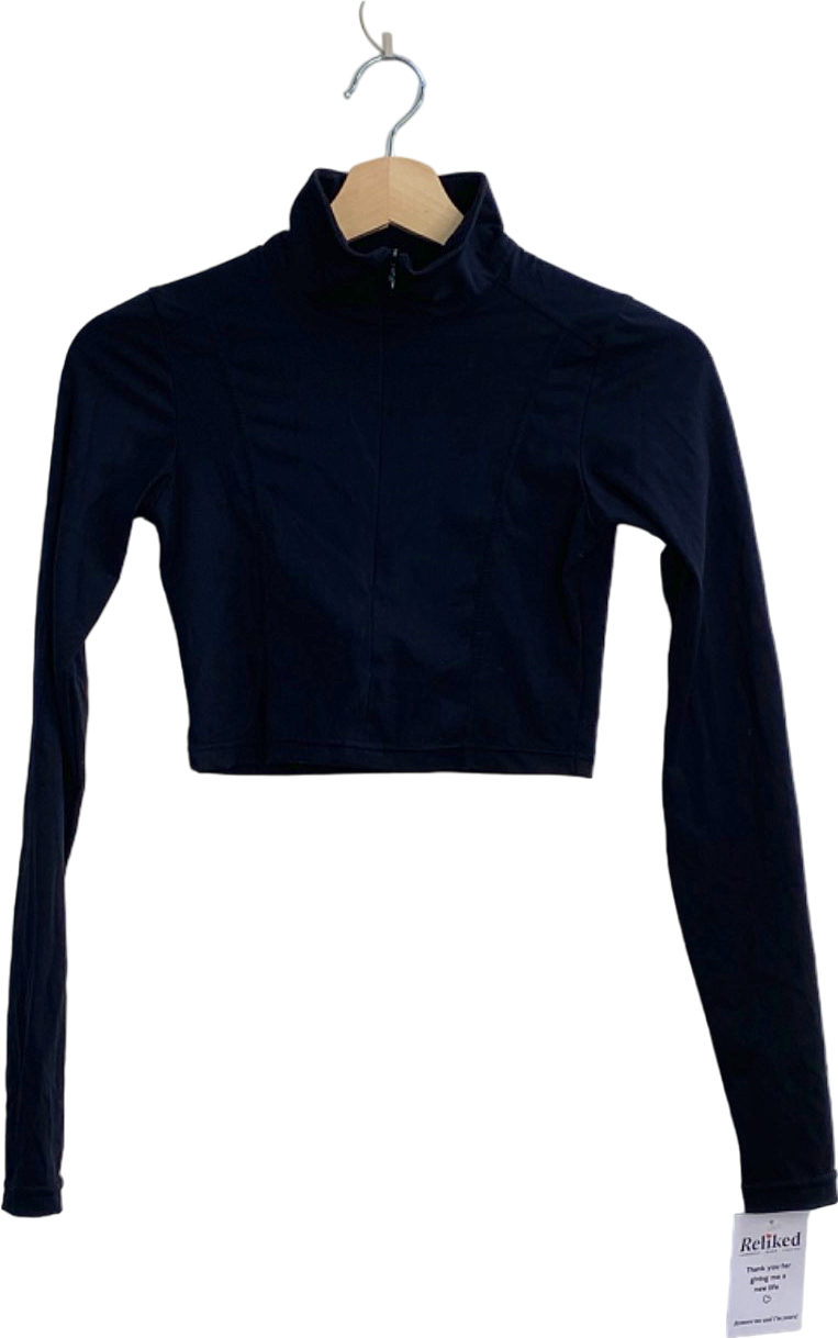H&M Black Long Sleeve Athletic Top UK 6