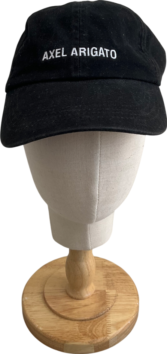 AXEL ARIGATO Black Aa Logo Baseball Cap One Size