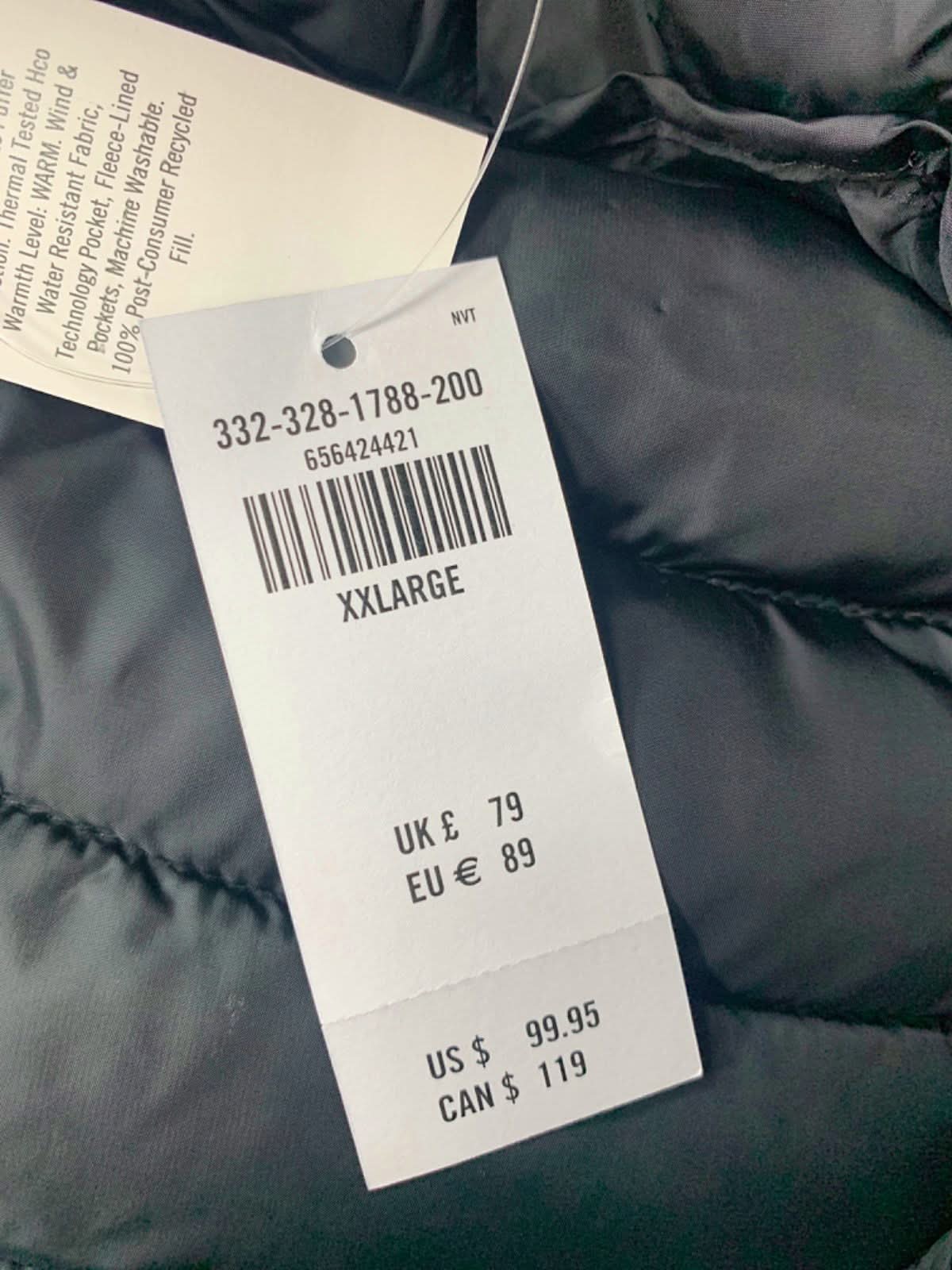 Hollister Navy Ultimate Puffer Jacket XXL