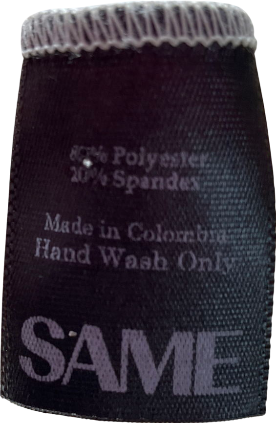 SAME Los Angeles Cream Rose Bandeau Bikini Set UK S