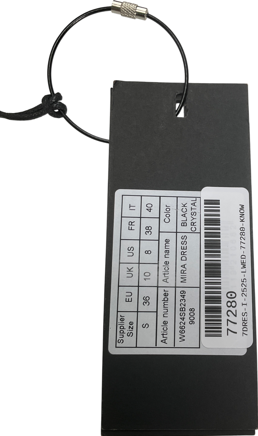 WRSTBHVR Mira Dress Black Crystal UK 10