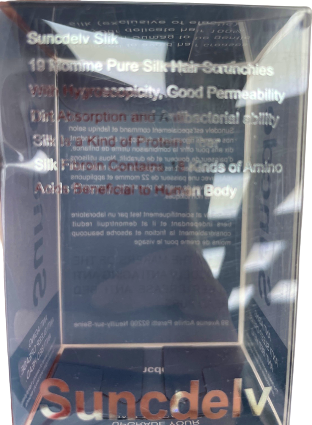 .Silk White/Olive/Beige Pure 100% Silk Hair Scrunchies Set of 3