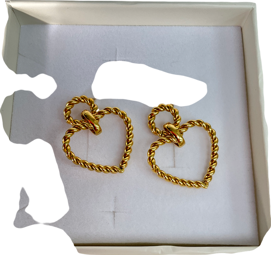 peppermayo Metallic J'adore Earrings One Size