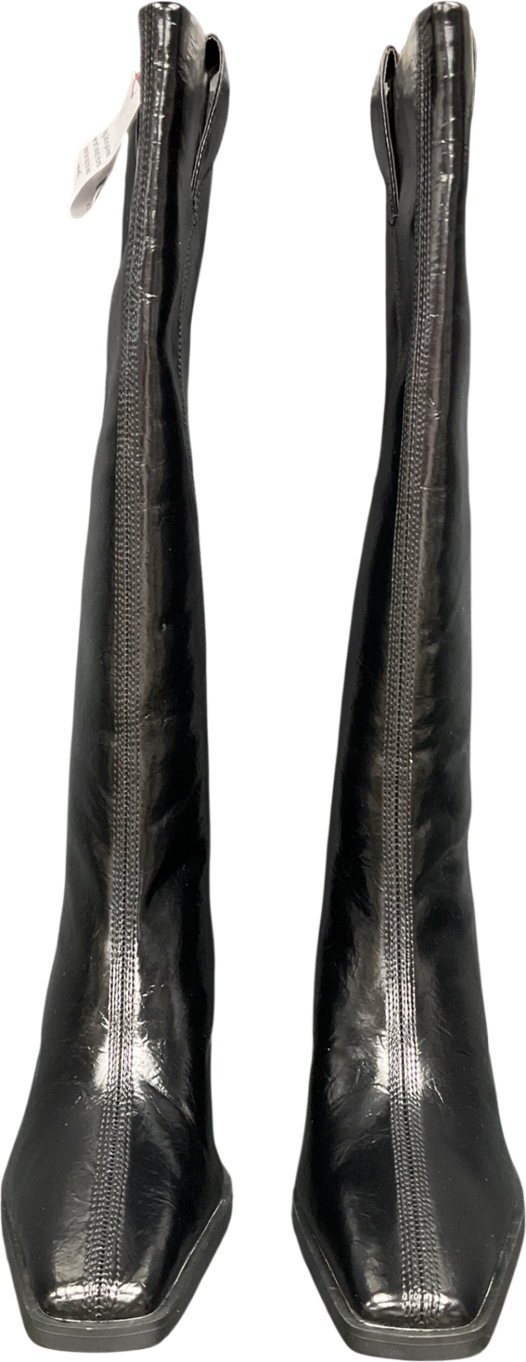 ASOS Black Chantelle Western Knee Boot UK 6 EU 39 👠