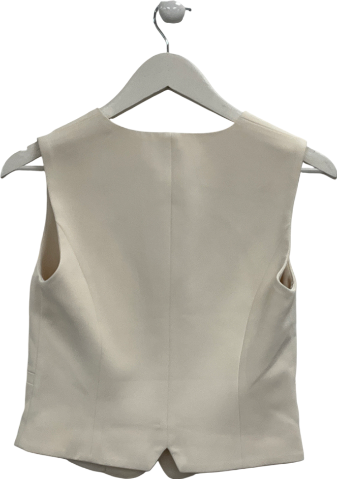 BOA Cream Classic Tailored Waistcoat UK XS
