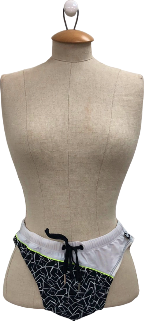 Andrew Christian Black/White Geometric Swim Briefs UK S