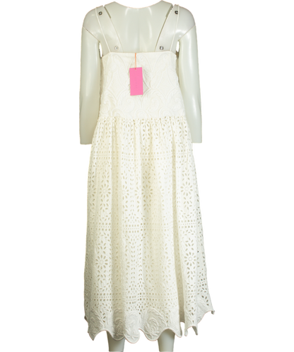 Rhode Resort White Rosa Midi Dress UK S