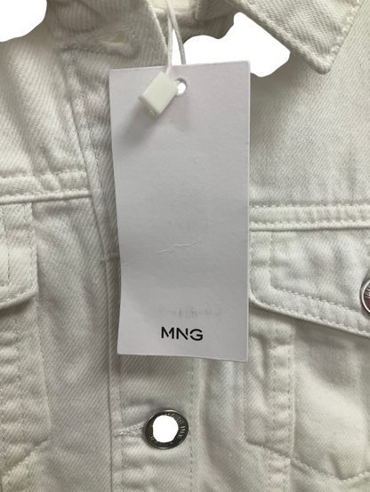 MANGO White Pocketed Denim Jacket 11 Years