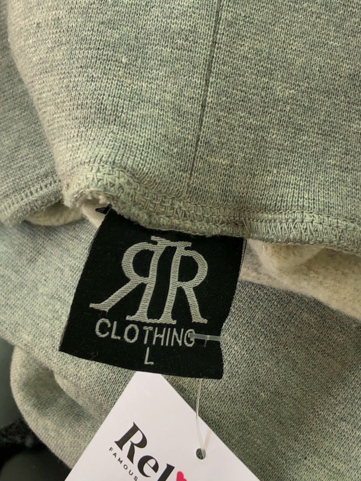 RAGS TO RITCHES Clothing Grey and Pink Hoodie and Joggers Set UK L