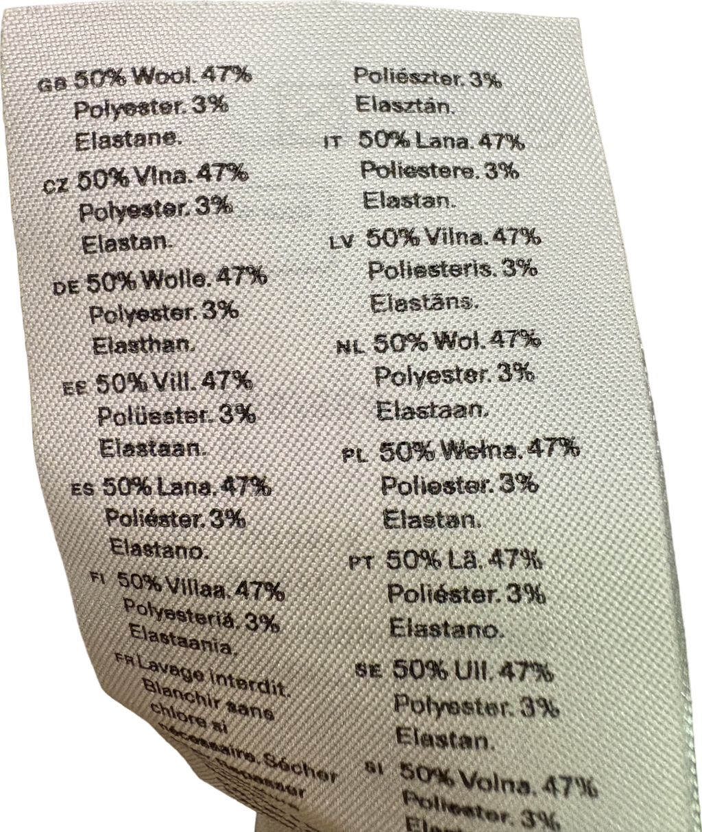 Arket Grey Wool Blend Trousers UK 12