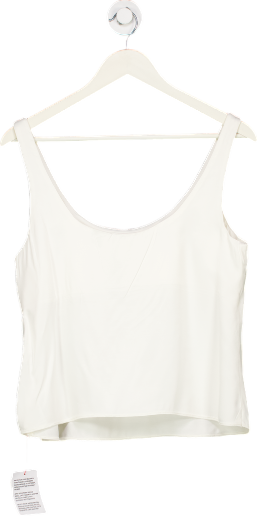 Topshop White Sleeveless Top UK 12