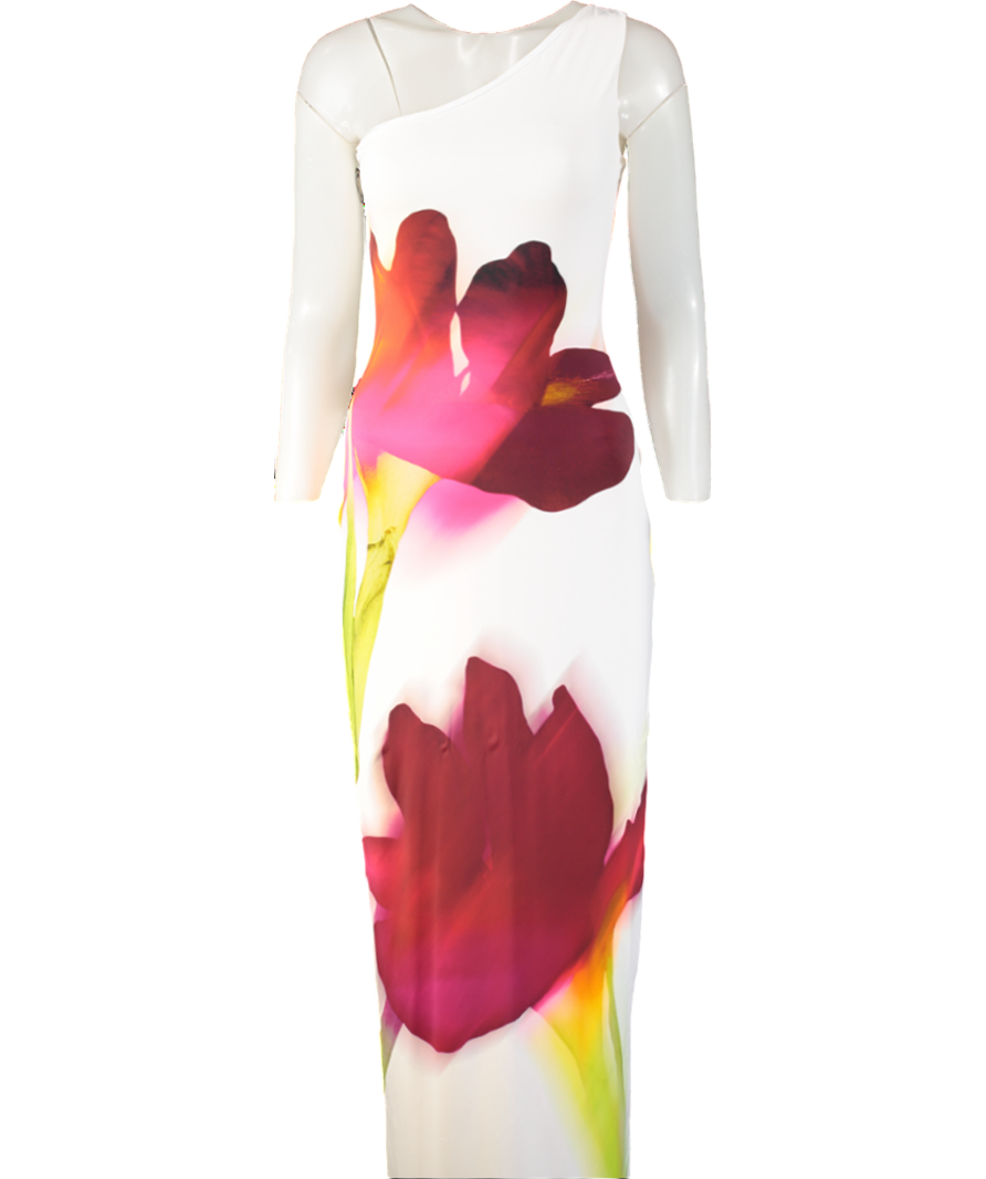 White Fox White Skyline Vanilla Blossom Maxi Dress UK S