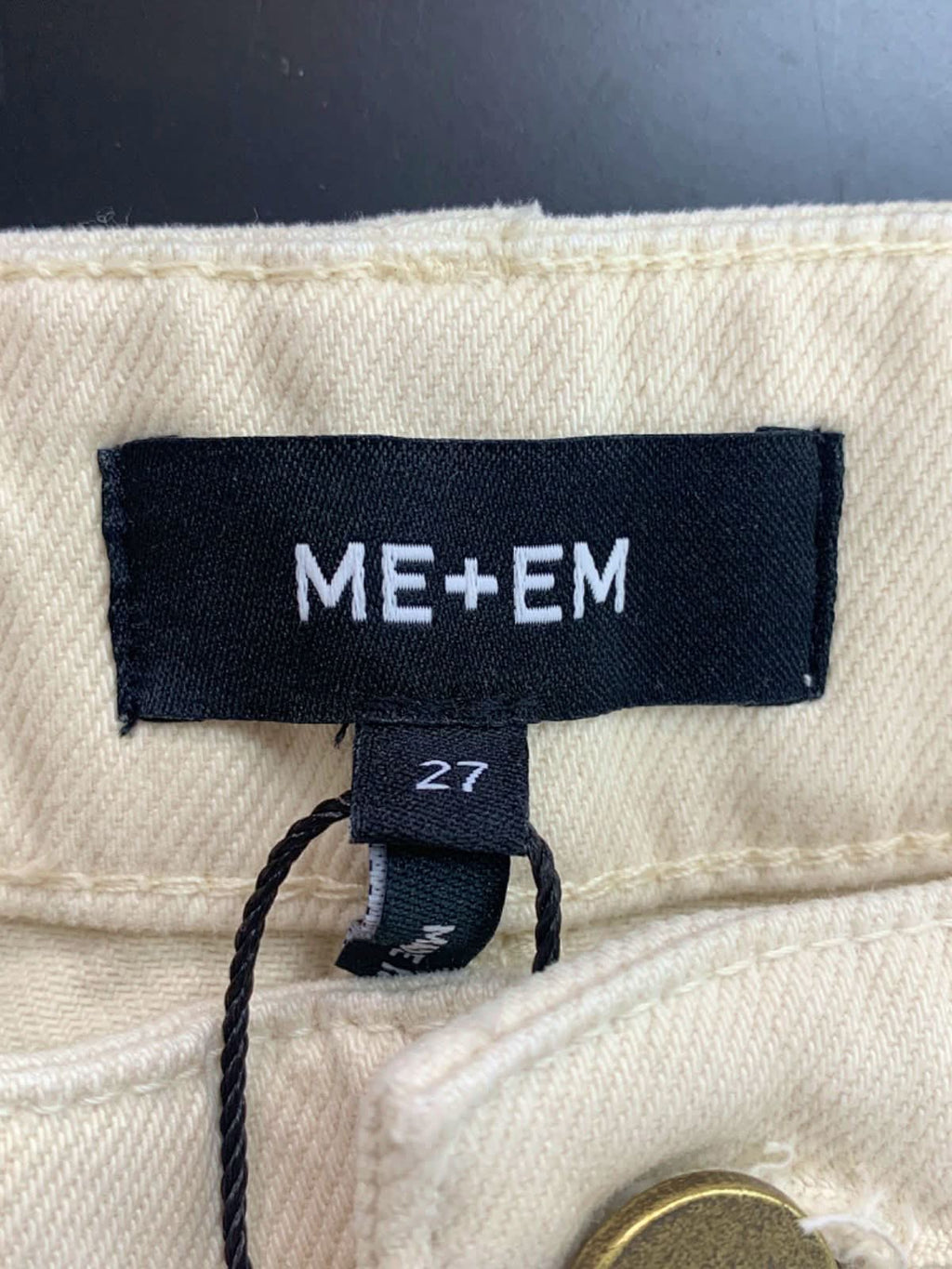 ME+EM Ecru Baggy Cargo Denim TrouserW 27