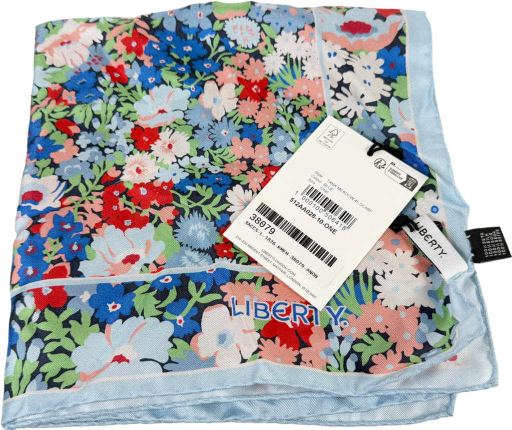 Liberty Multicoloured Tana Meadow 45cm Scarf One Size