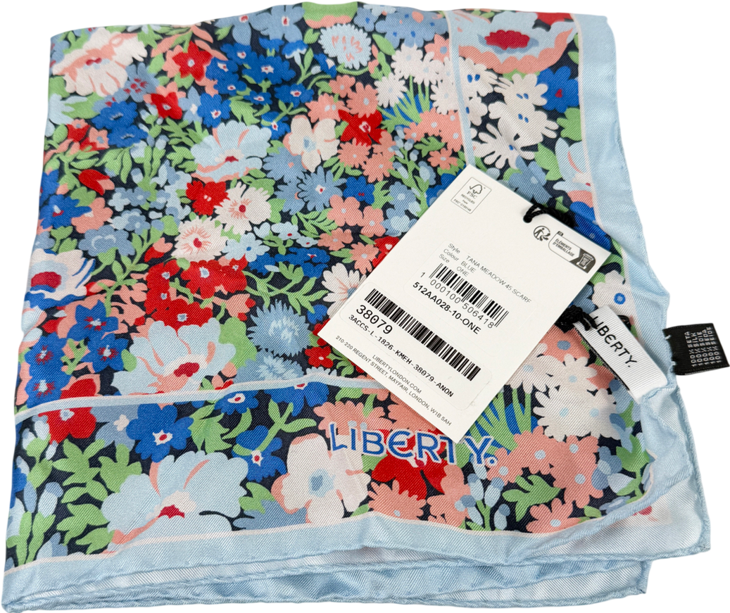 Liberty Multicoloured Tana Meadow 45cm Scarf One Size