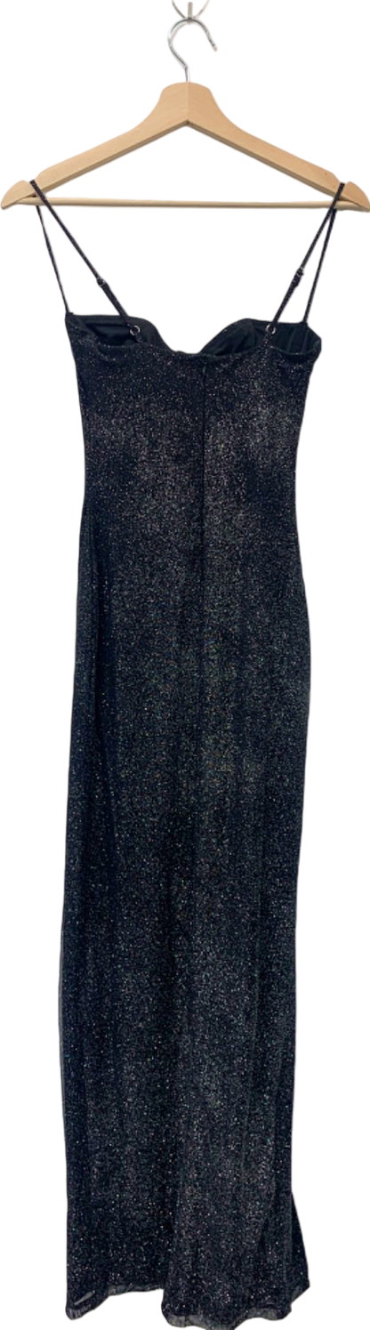 BABYBOO Black Glitter Gown Dress XS