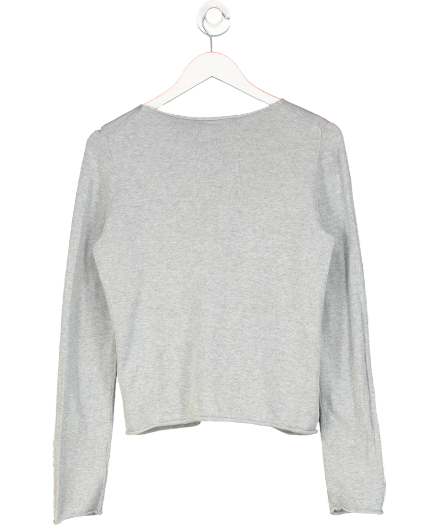 Brandy Melville Grey Leah Ribbed Top One Size