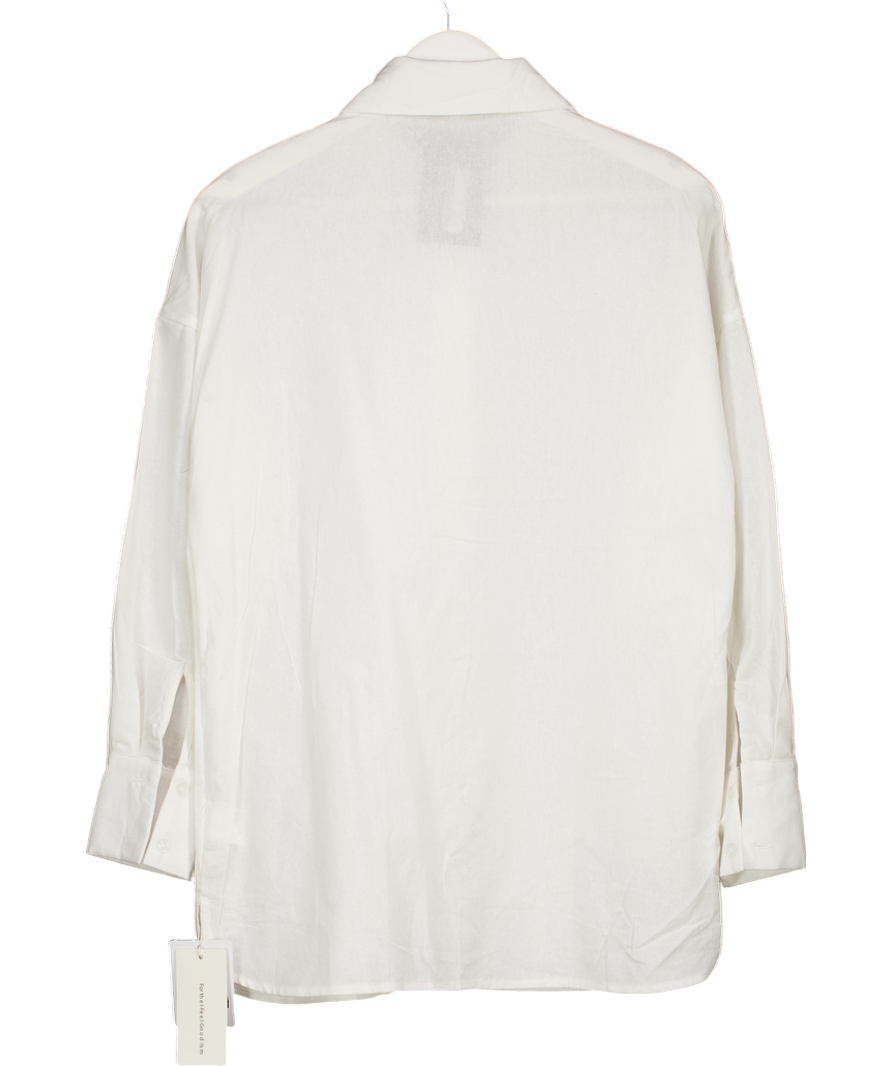 Commence White Minimalist Button Down Shirt UK S