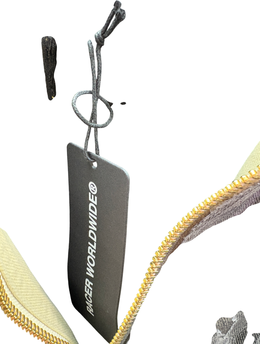 Racer Worldwide Beige Waxed Denim Bomber Jacket UK XL