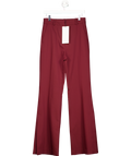 Halewski Red Camilla Burgundy Flared Trousers UK S
