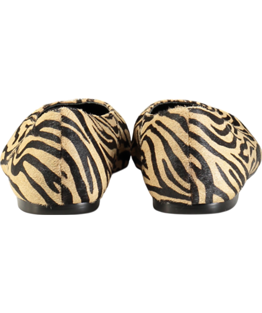 Mint Velvet Beige Codi Zebra Print Pumps UK 7 EU 40 👠