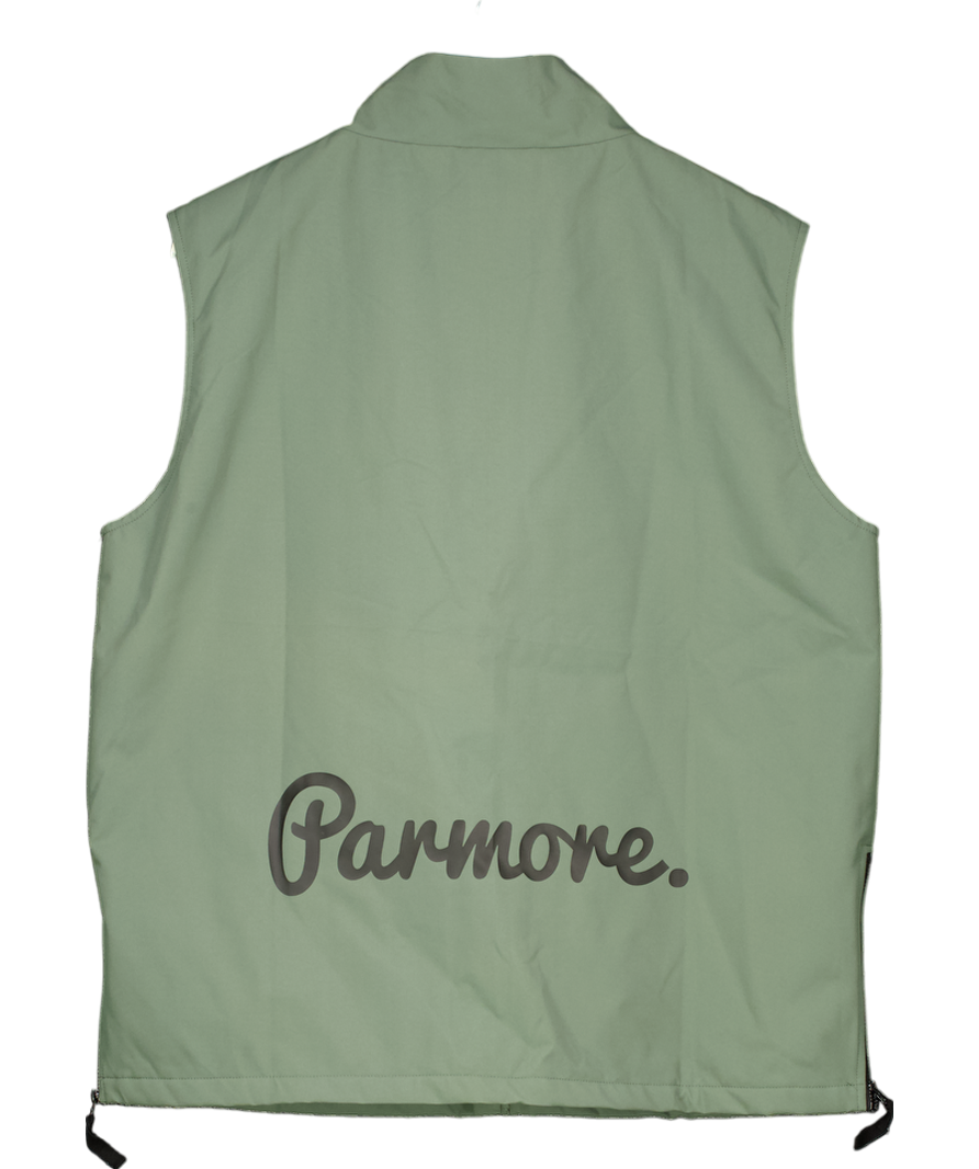 Parmore Green Golf Weatherproof Worker Zip Gilet UK L